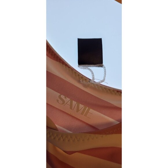 SAME LOS ANGELES Set 2pc Bikiny Swim Top Medium Bottom High Weist Knotted Bandeu - Picture 8 of 11